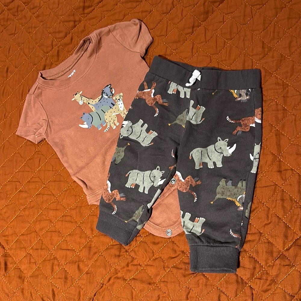 Two piece onesie set with pants